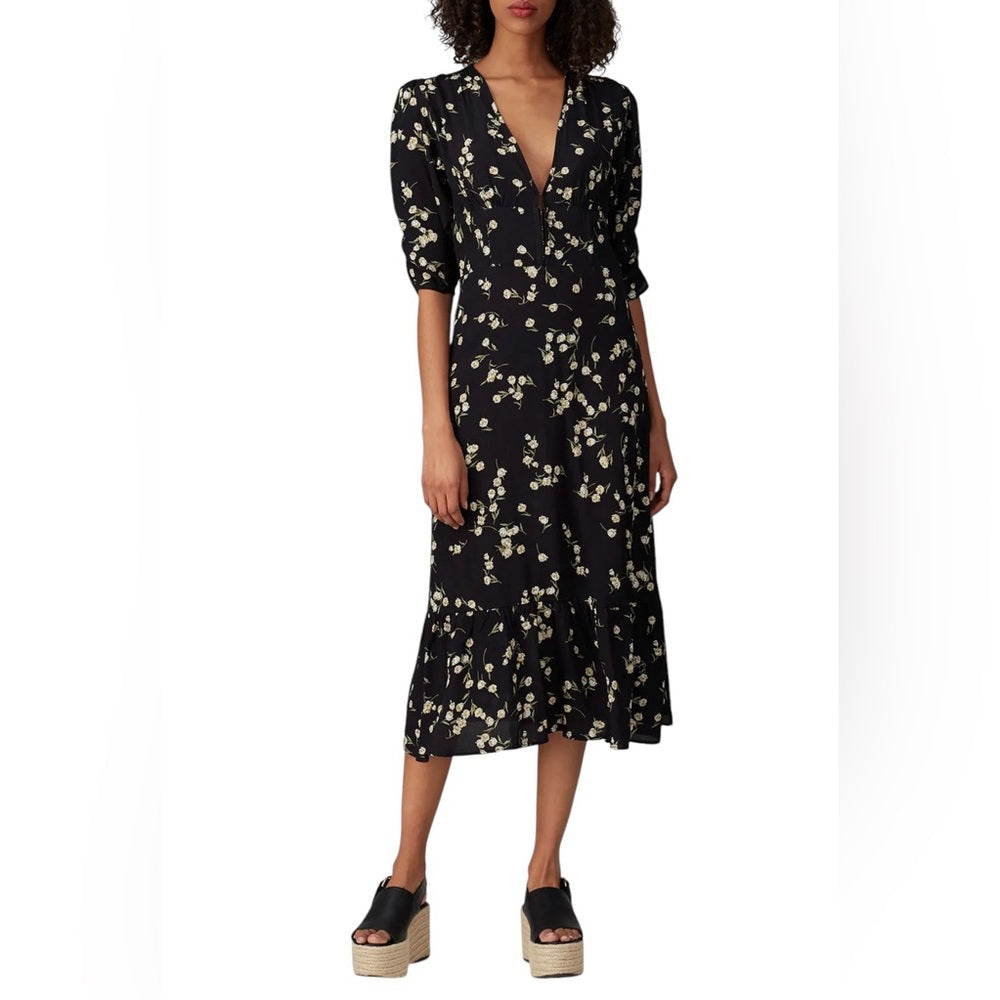 Flynn Skye Elsie Midi Dress Floral from Rent The Runway Size S