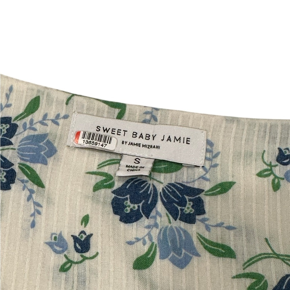Sweet Baby Jamie Floral Tier Pullover Dress with Hidden Side Zipper Size S