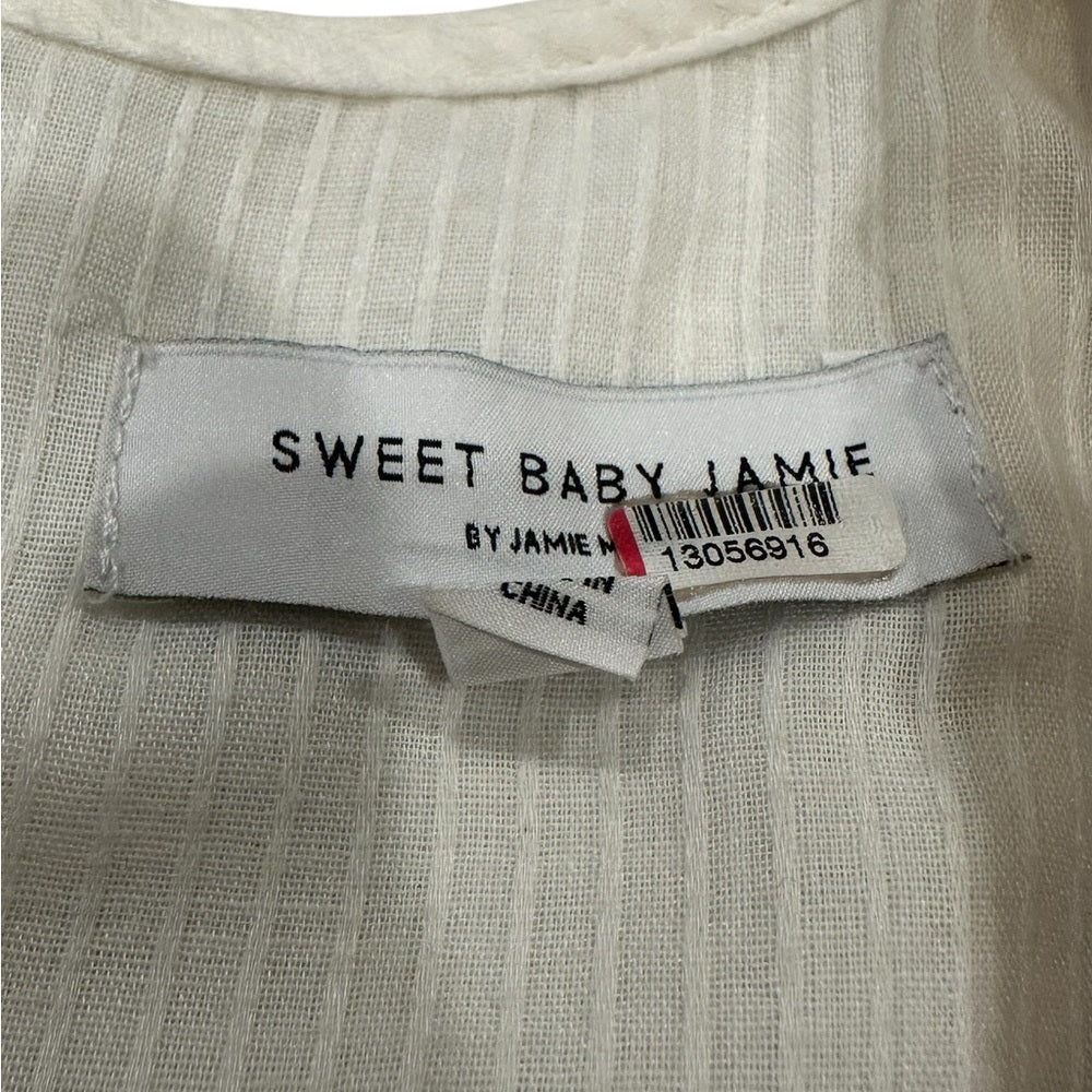 Sweet Baby Jamie Ivory Lace Midi Dress from Rent The Runway Size S