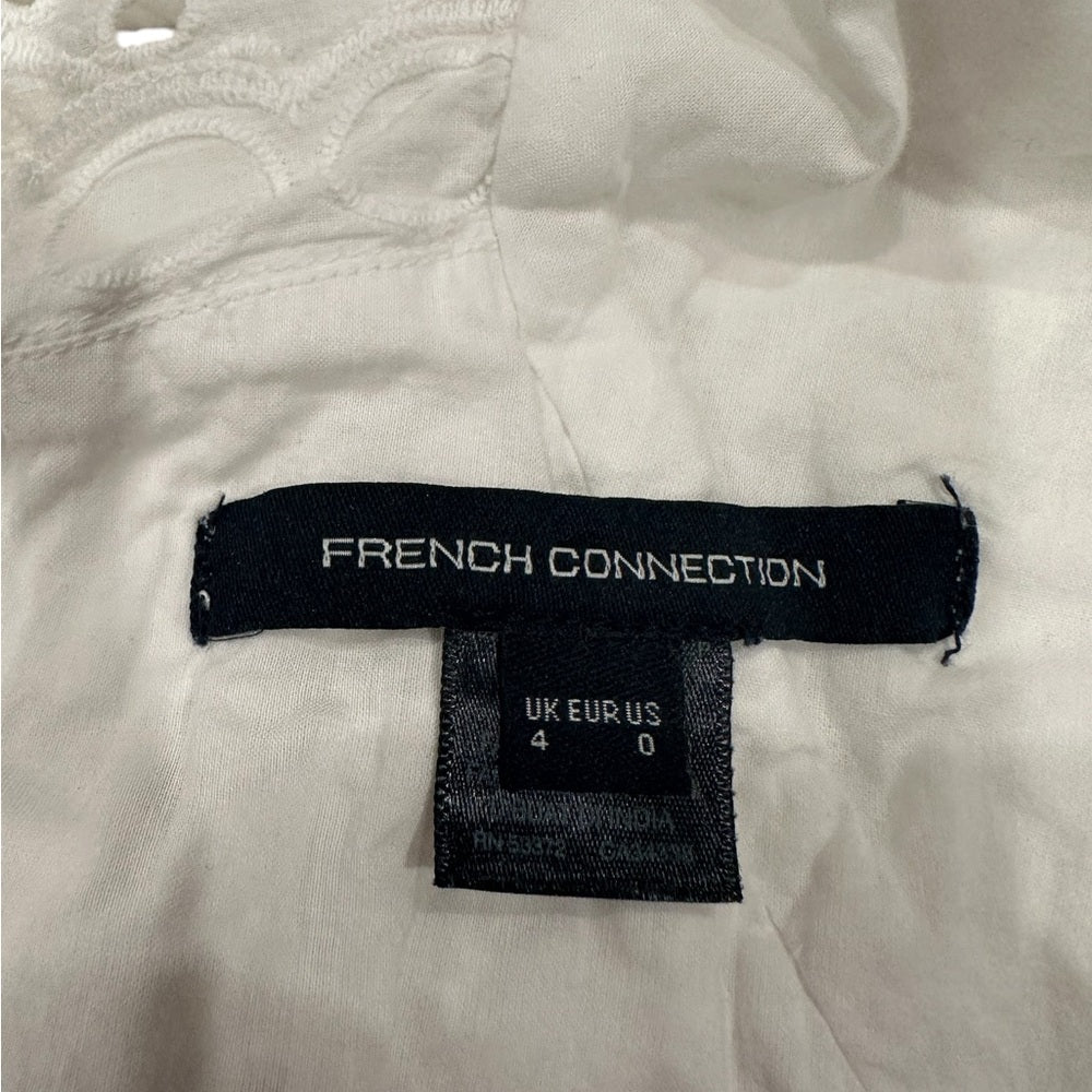 French Connection Womens Appelona One Shoulder Cut-Out Midi Dress Size 0