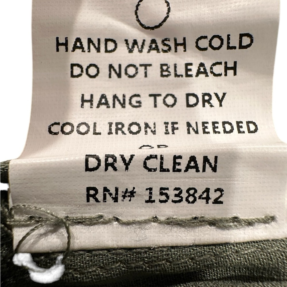 MELLODAY Belted Long Sleeve Satin Utility Jumpsuit in Olive Size XS