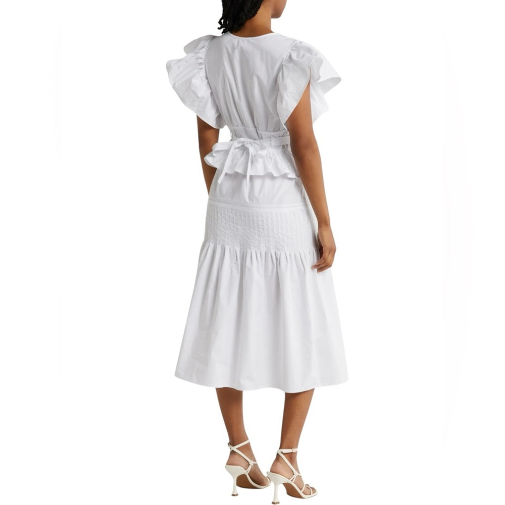 Wishlist Apparel Tiered Ruffle Midi Dress Size S