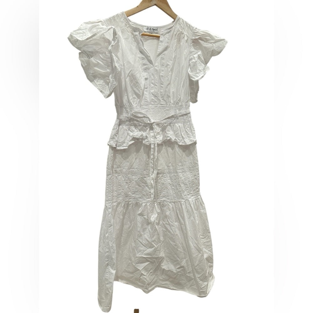 Wishlist Apparel Tiered Ruffle Midi Dress Size S