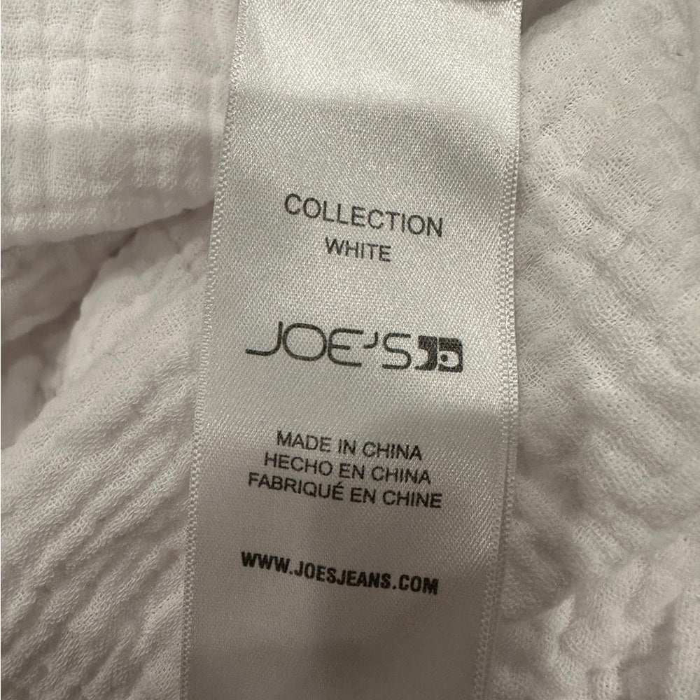 Joe’s Jeans Cotton Gauze Flutter Sleeve Top White Size M