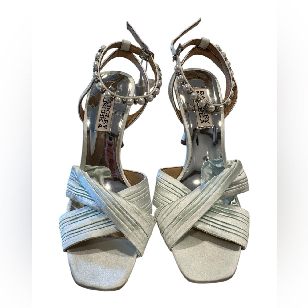 BADGLEY MISCHKA Tawny Embellished Stiletto Sandals Size 5.5M