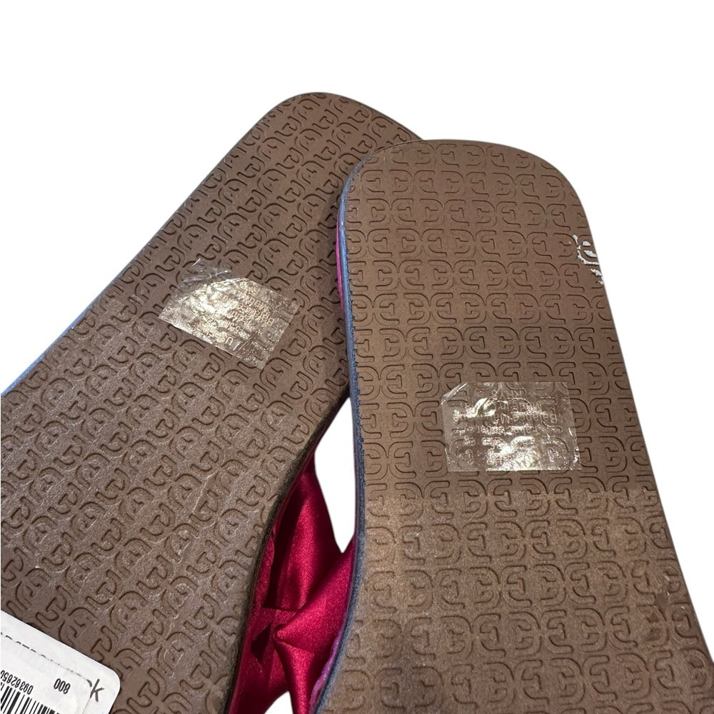 Sam Edelman Women's Rhys Satin Slipper Pink Size 5M