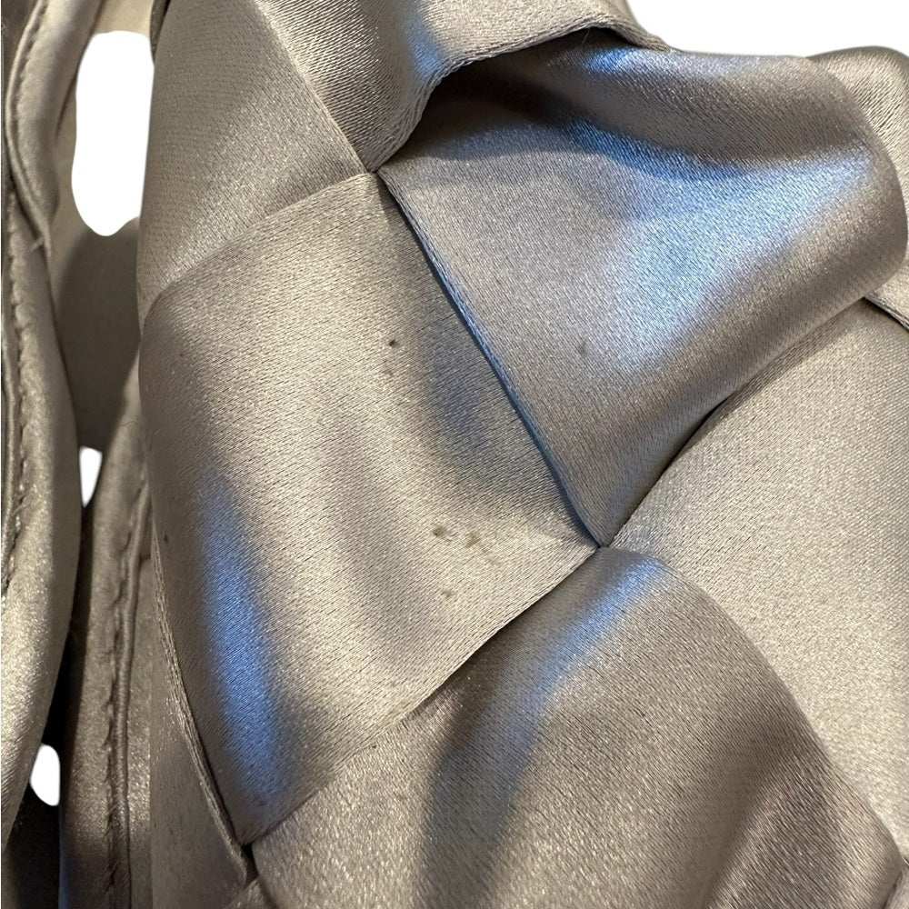 Sam Edelman Women's Rhys Satin Slipper Silver Size 5.5M