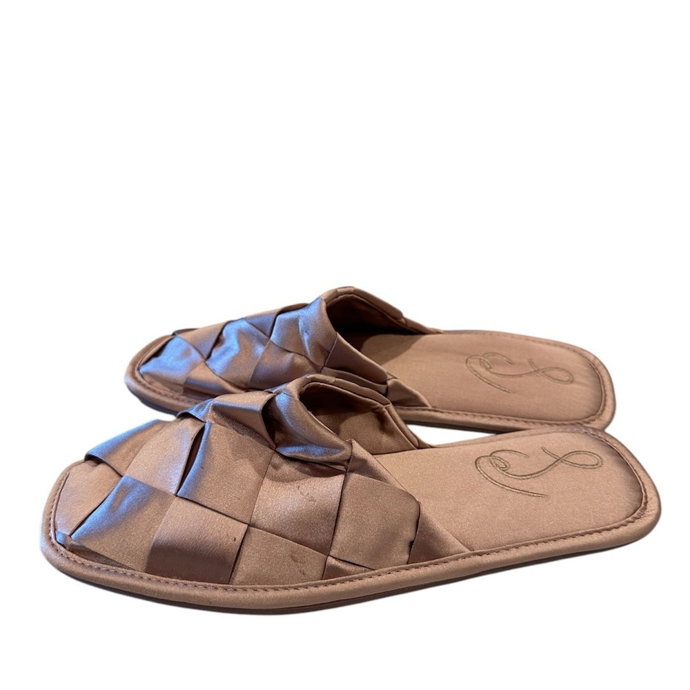SAM EDELMAN Rhys Woven Satin Mule In Mauve Satin Size 6.5M