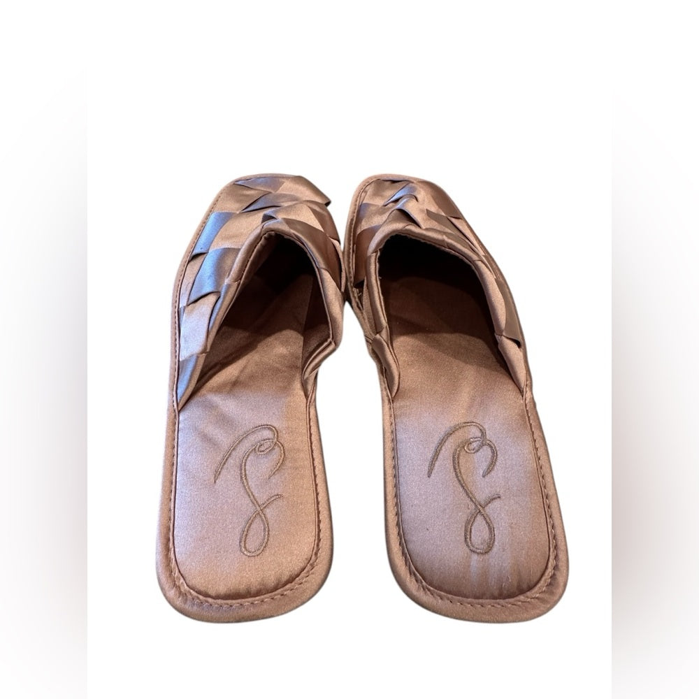 SAM EDELMAN Rhys Woven Satin Mule In Mauve Satin Size 6.5M