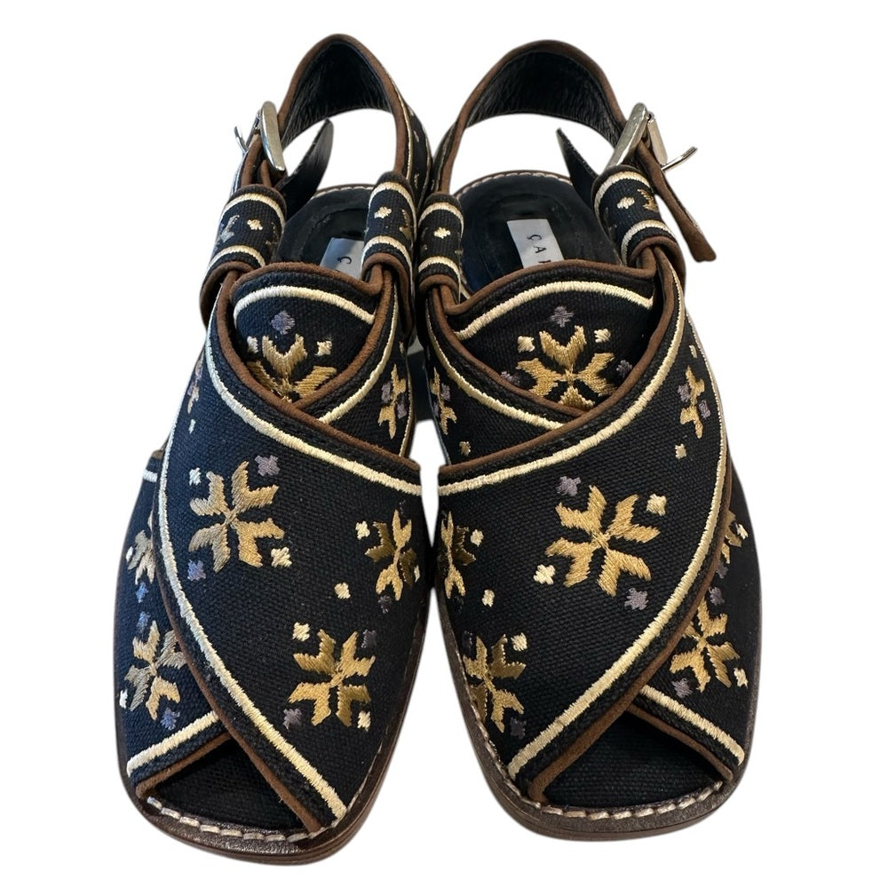 Caplait The Swati – Black And Gold Size 36/ Size 6