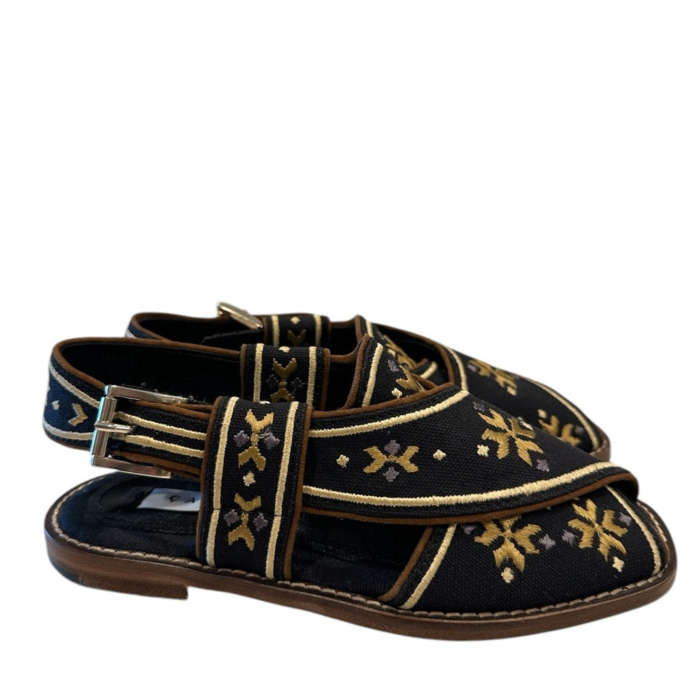 Caplait The Swati – Black And Gold Size 36/ Size 6
