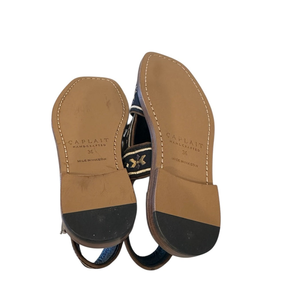 Caplait The Swati – Black And Gold Size 36/ Size 6