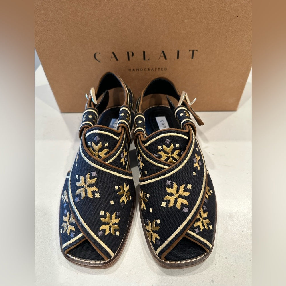 Caplait The Swati – Black And Gold Size 36/ Size 6