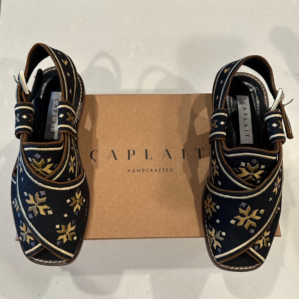Caplait The Swati – Black And Gold Size 36/ Size 6
