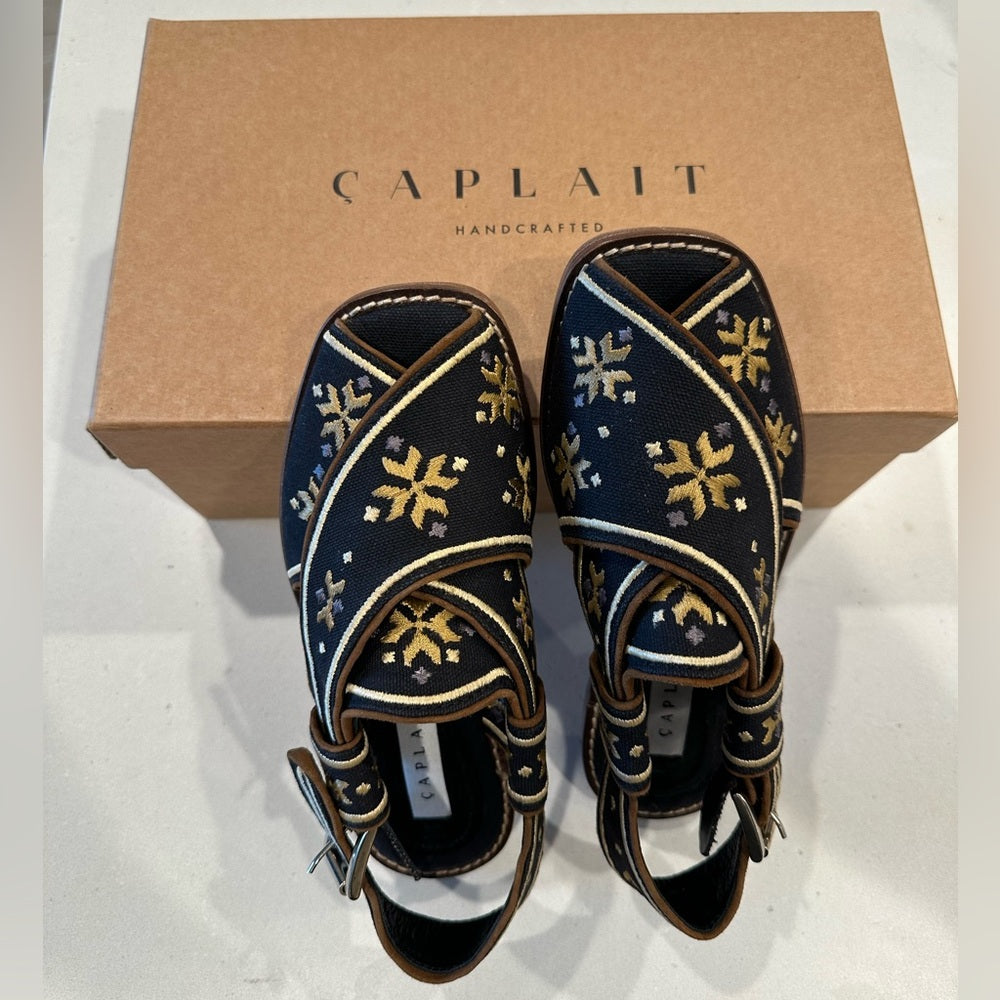 Caplait The Swati – Black And Gold Size 36/ Size 6