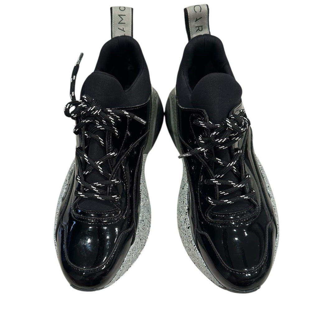 Stella McCartney Eclypse Lace-Up Sneakers in Black Grey White Size 6