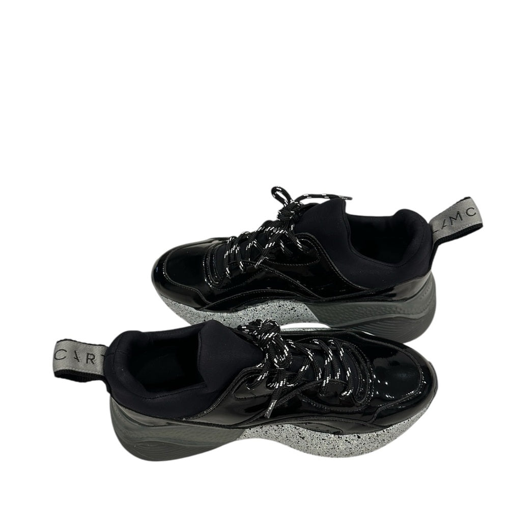 Stella McCartney Eclypse Lace-Up Sneakers in Black Grey White Size 6