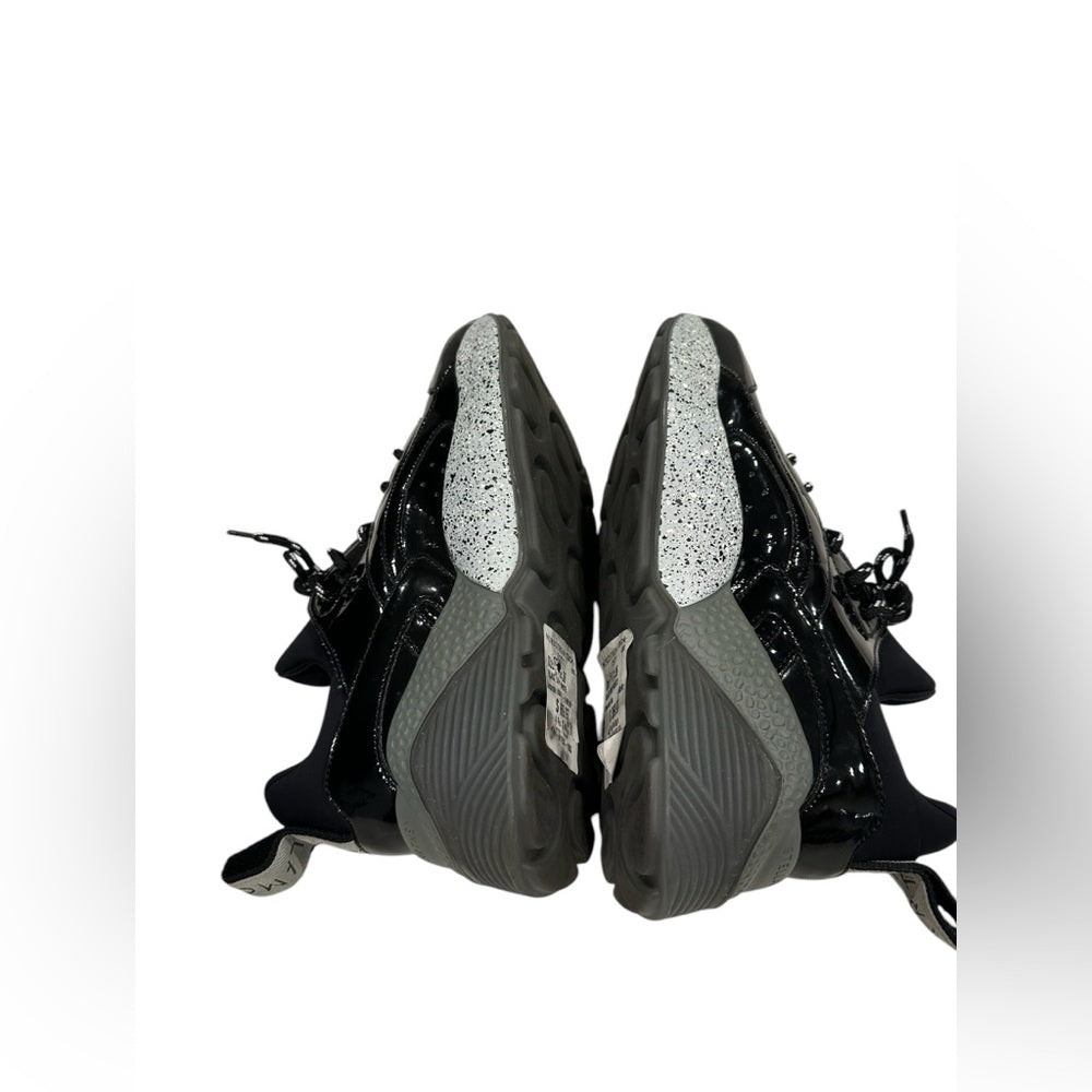 Stella McCartney Eclypse Lace-Up Sneakers in Black Grey White Size 6