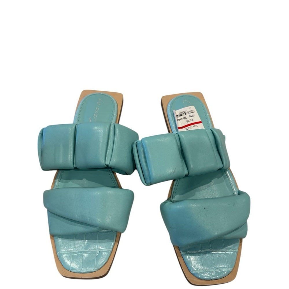 Circus by Sam Edelman Women's Mint Iggy Ruched Slide Sandals - 6 - Baby Blue