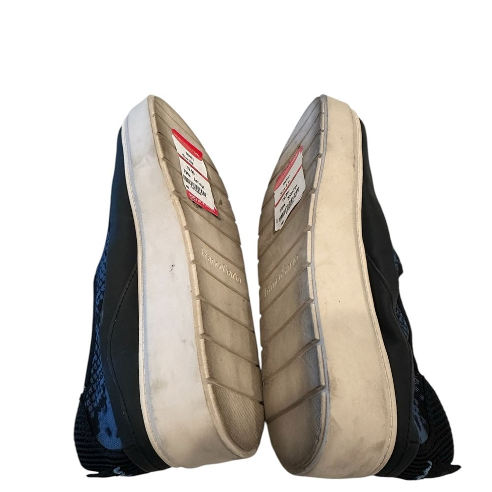 FRANCO SARTO Platform Slip On Sneaker Pacific Blue Sz 8M