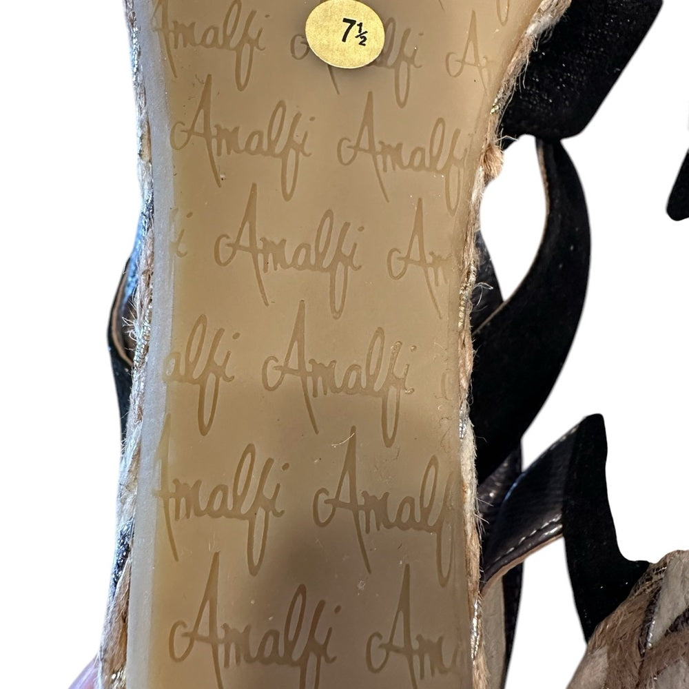 LIV in Black Chenille Combo Amalfi Made in Italy size 7.5M