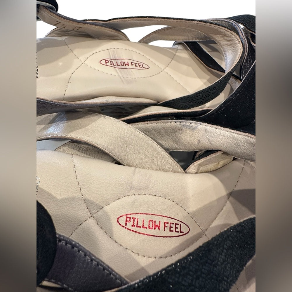 LIV in Black Chenille Combo Amalfi Made in Italy size 7.5M