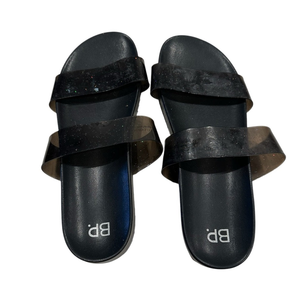 BP Black Slide Slippers Size W9/M7
