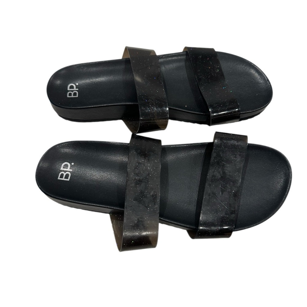 BP Black Slide Slippers Size W9/M7