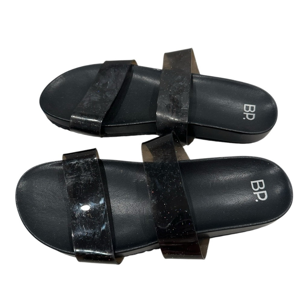 BP Black Slide Slippers Size W9/M7