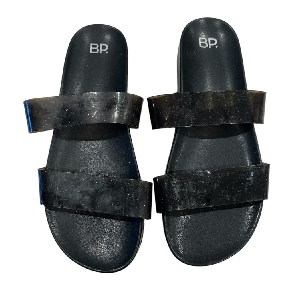 BP Black Slide Slippers Size W9/M7