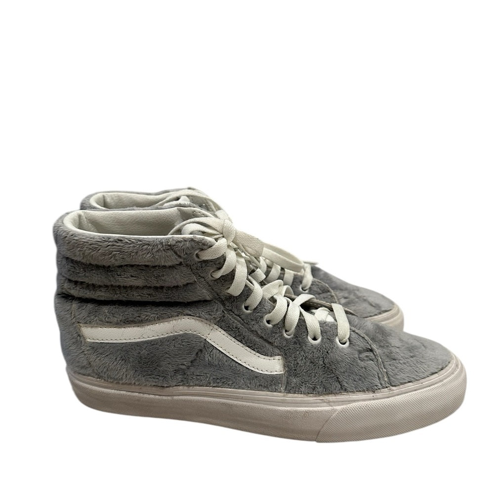 Vans Gray and White High-Top Sneakers W11/M9.5