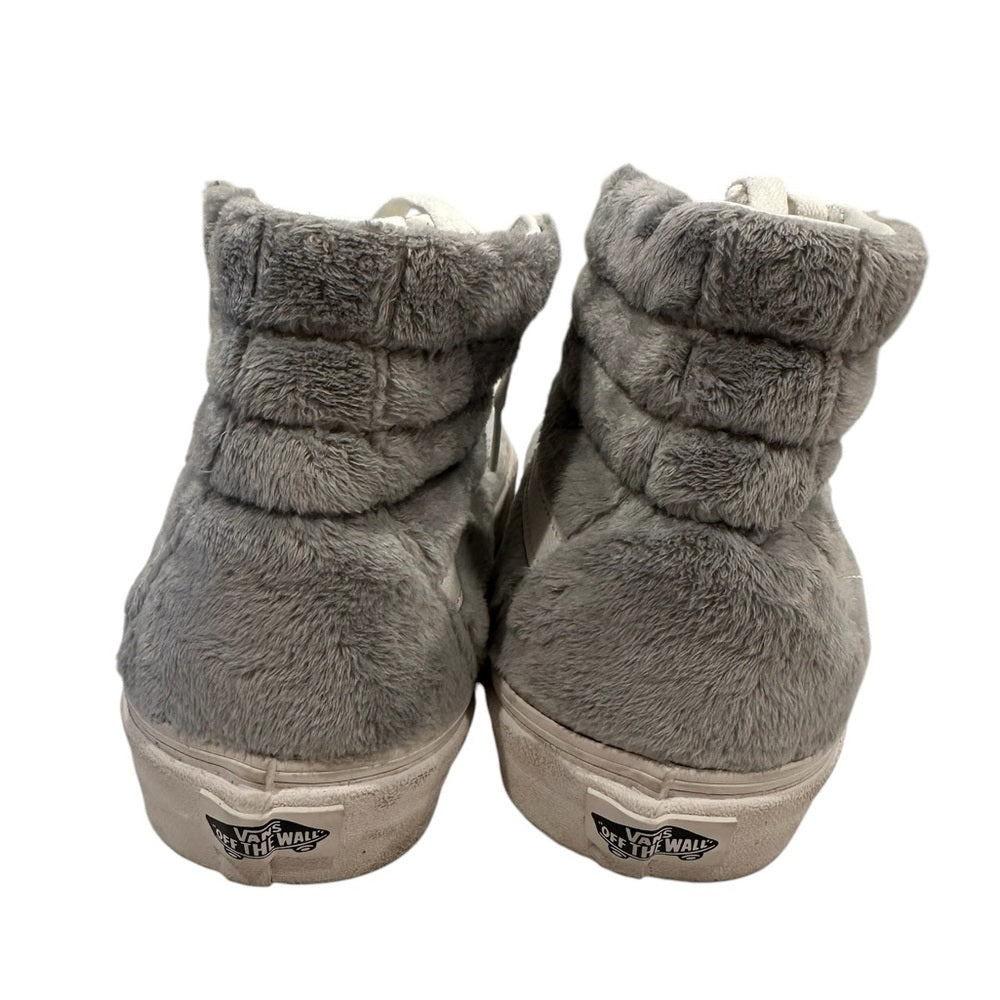 Vans Gray and White High-Top Sneakers W11/M9.5