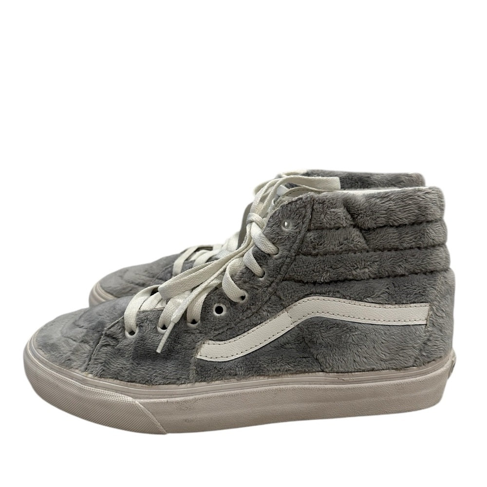Vans Gray and White High-Top Sneakers W11/M9.5