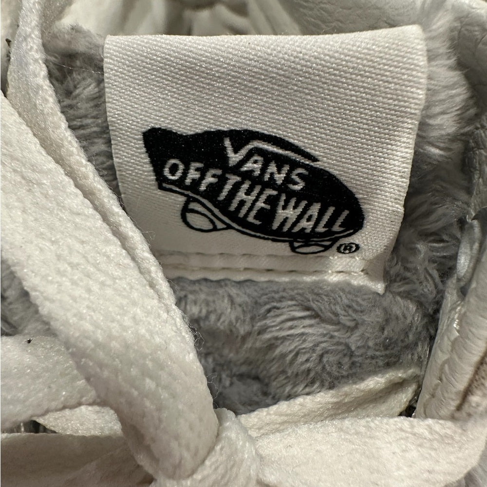 Vans Gray and White High-Top Sneakers W11/M9.5