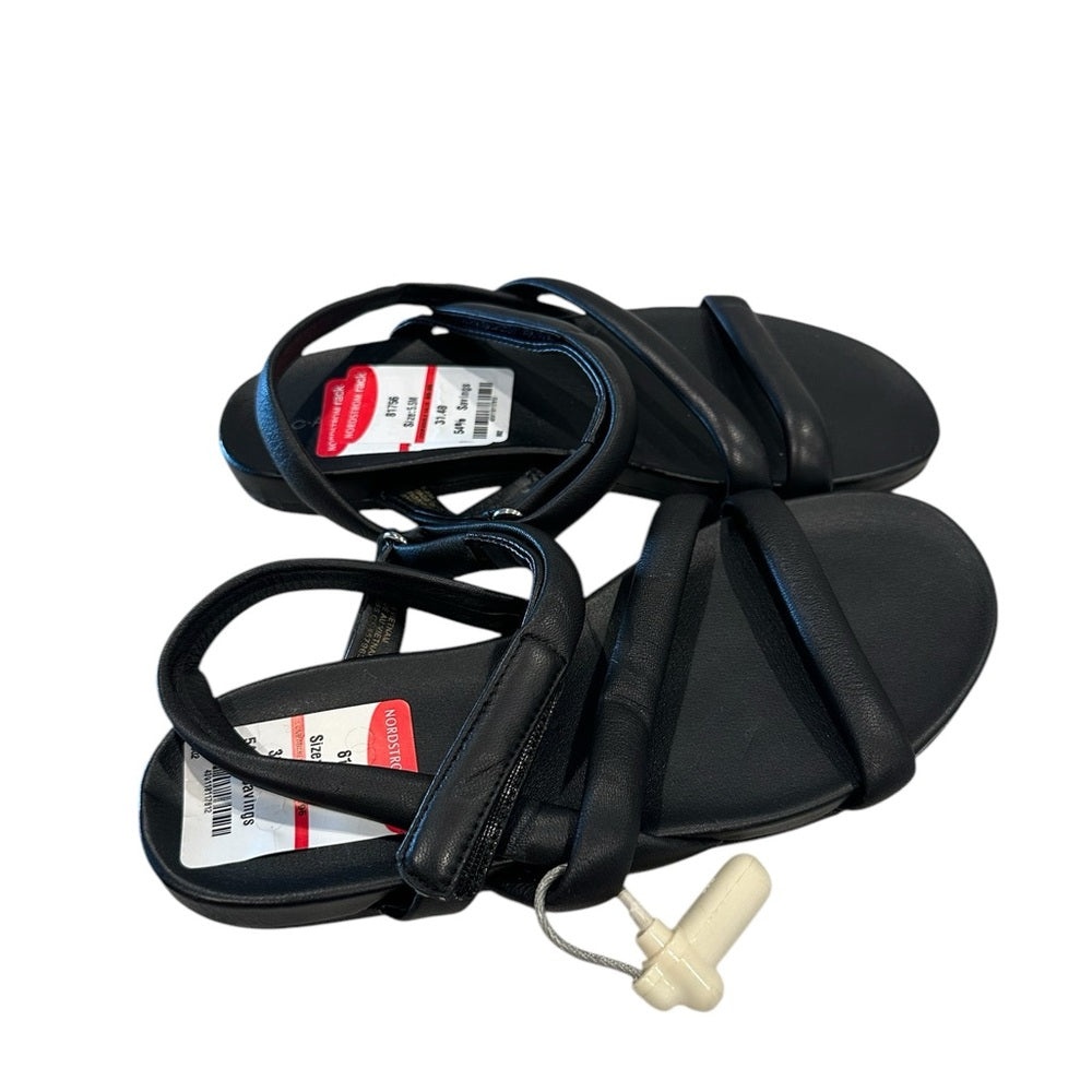 Caslon Aliyah Slingback Leather Sandal in Black Size 5.5M