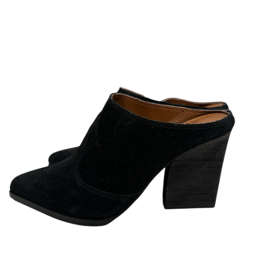 Donald J. Pliner Black Suede Mules Size 5M