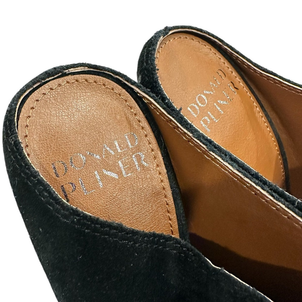 Donald J. Pliner Black Suede Mules Size 5M