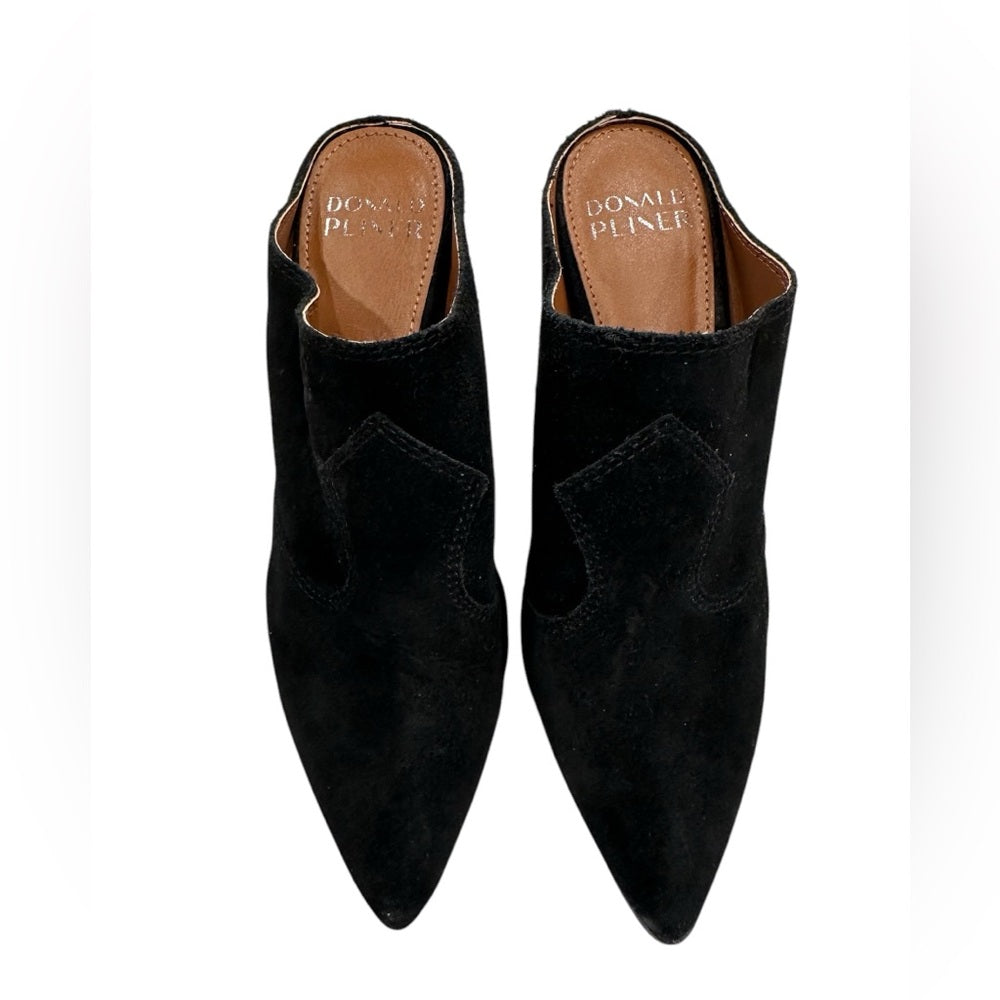 Donald J. Pliner Black Suede Mules Size 5M