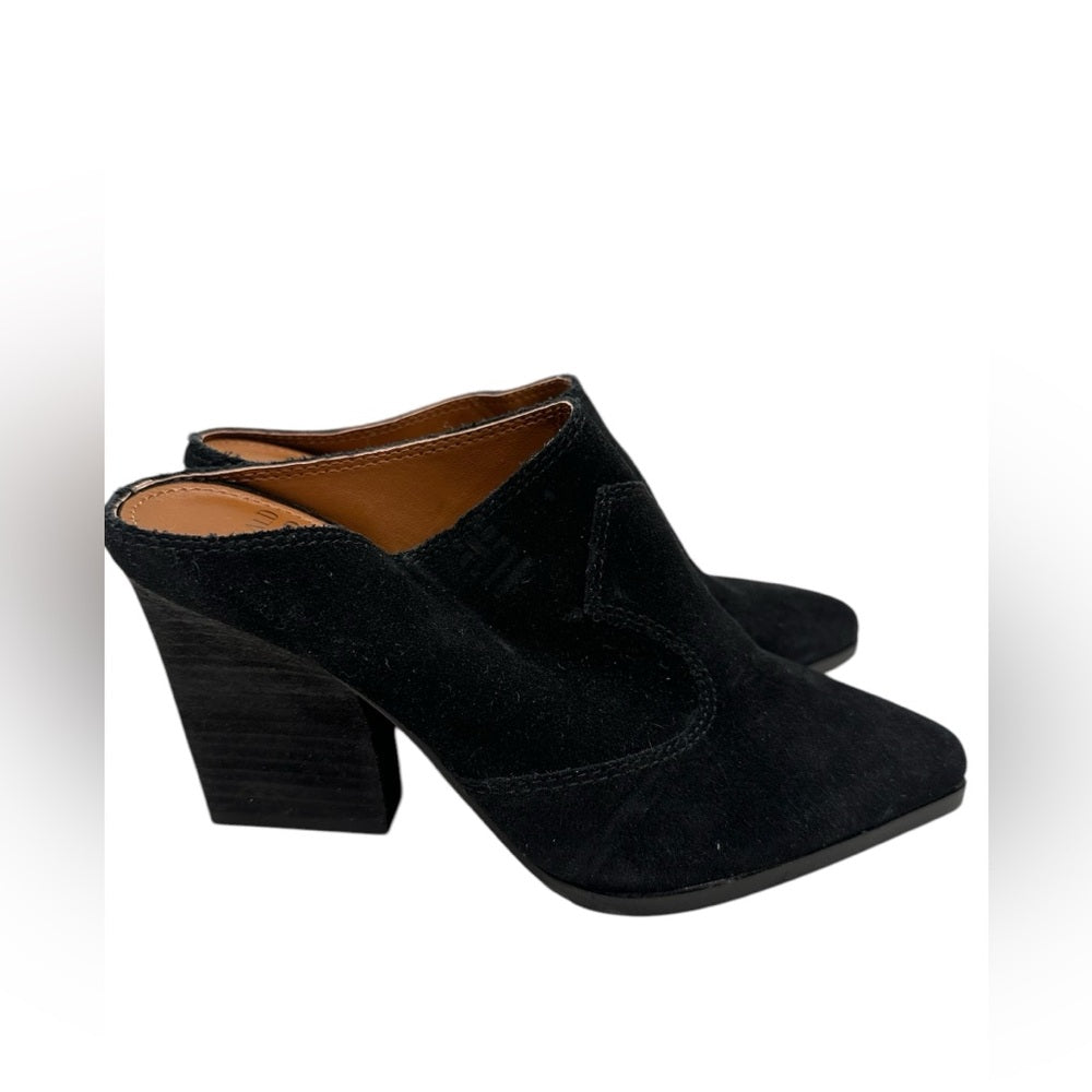 Donald J. Pliner Black Suede Mules Size 5M