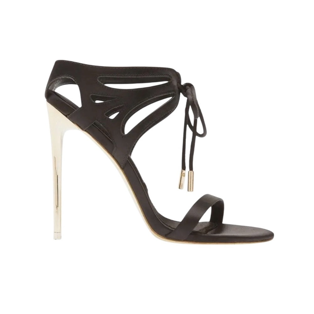 Jessica Rich So Expensive Satin Sandal in Black Size 39