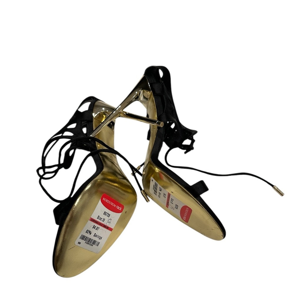 Jessica Rich So Expensive Satin Sandal in Black Size 39