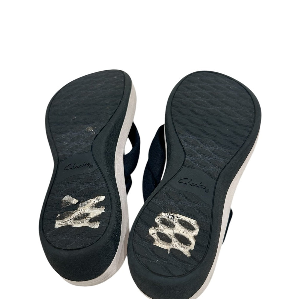 Clarks Cloudsteppers Blue Slippers Size 5M