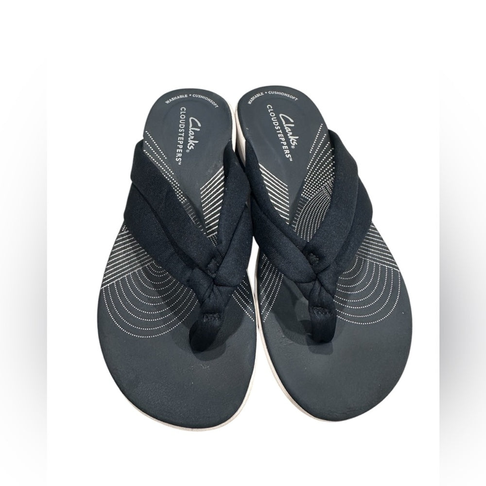 Clarks Cloudsteppers Blue Slippers Size 5M