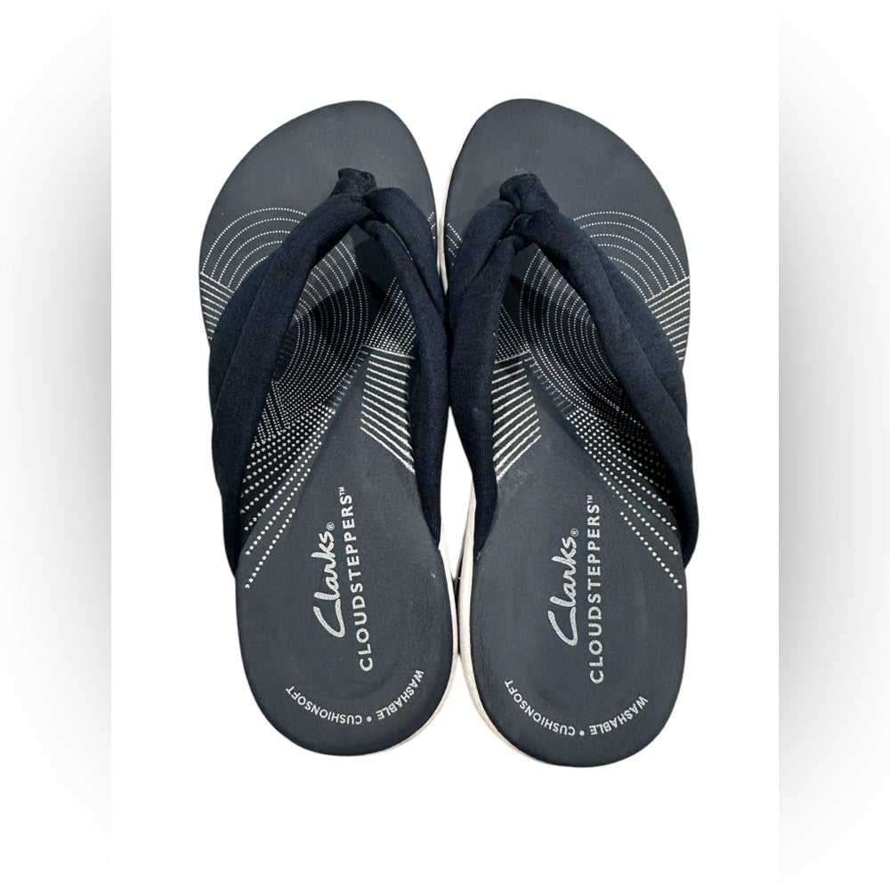 Clarks Cloudsteppers Blue Slippers Size 5M