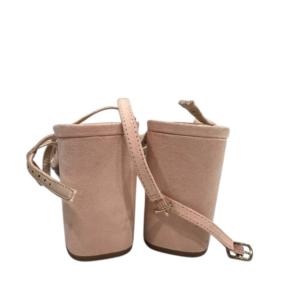 BP Pink Heels with Ankle Strap and Block Heel Size 11M