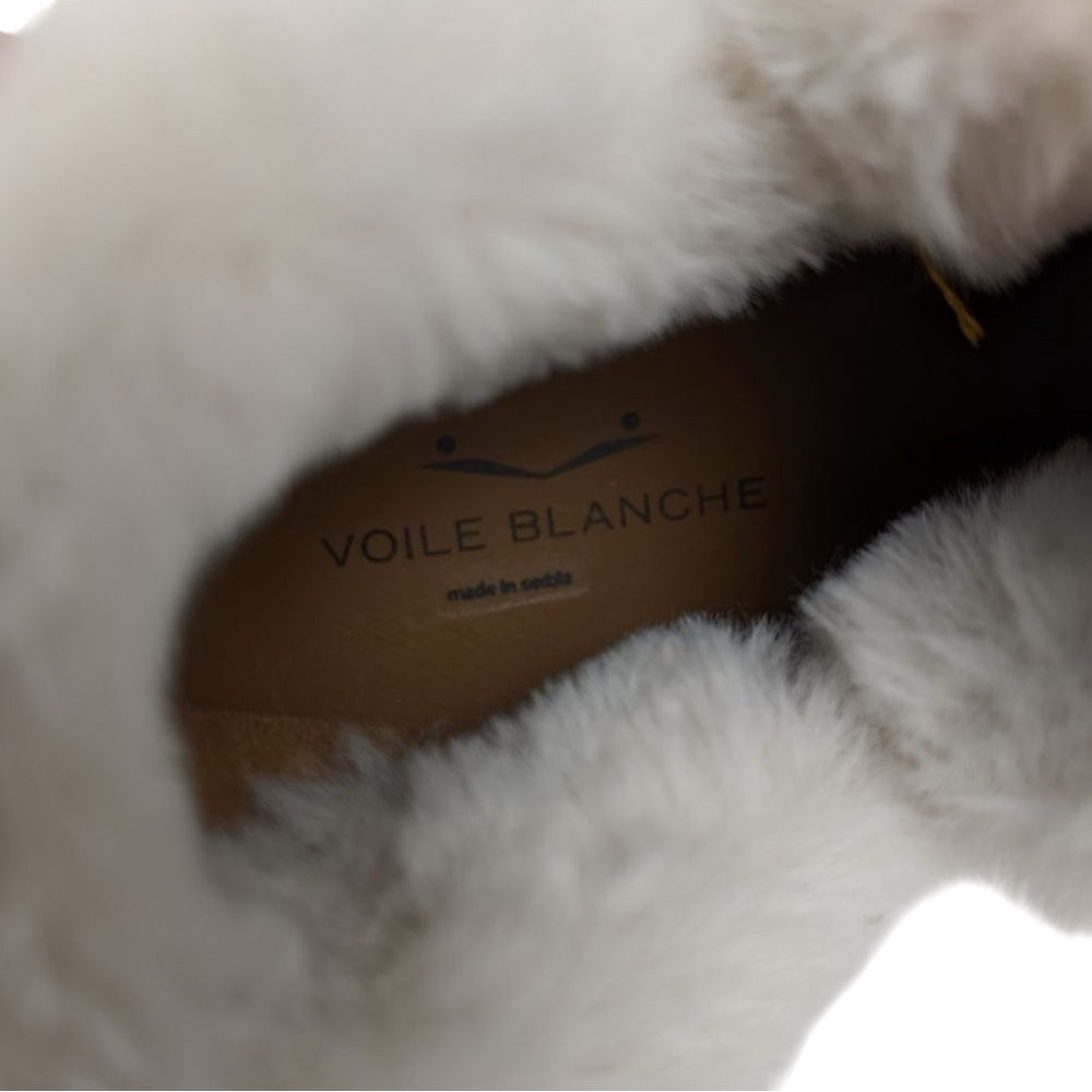 Voile Blanche Silver Sneakers with Fur Lining Size 39/US 7.5