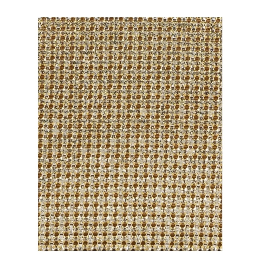 Loeffler Randall Jolene Gold Diamanté Bow Clutch