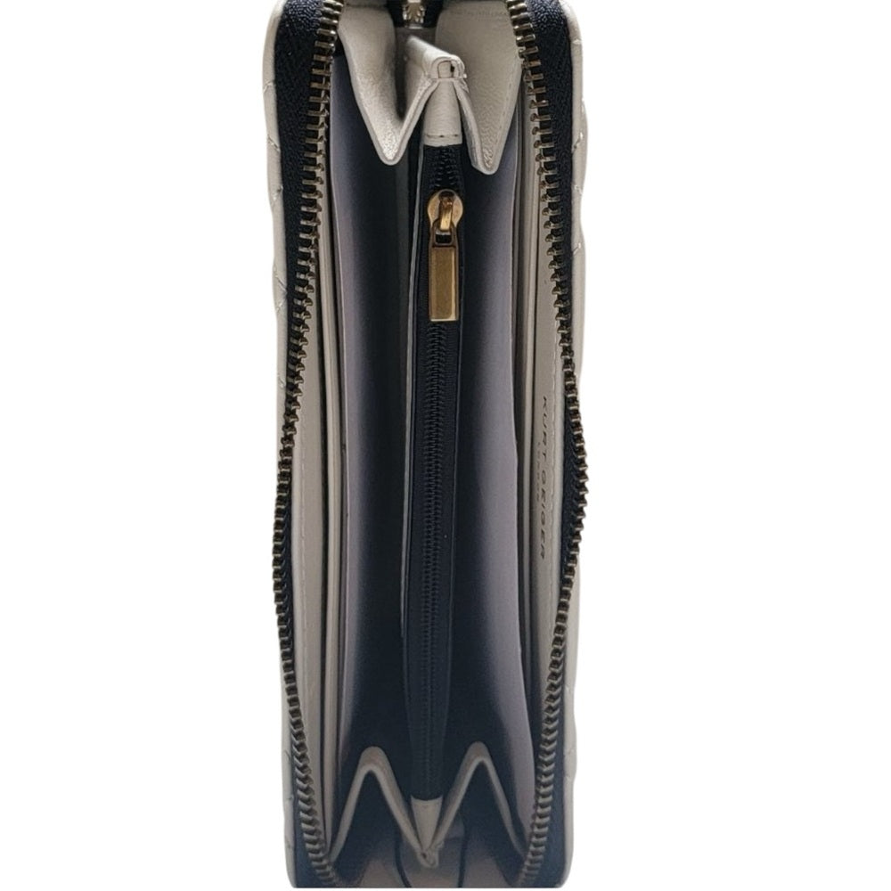 Kurt Geiger London Quilted Leather Zip Around Wallet