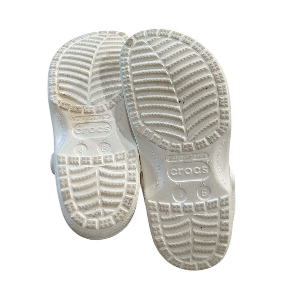 CROCS Classic Clog  Sz 6M White Pre-owned