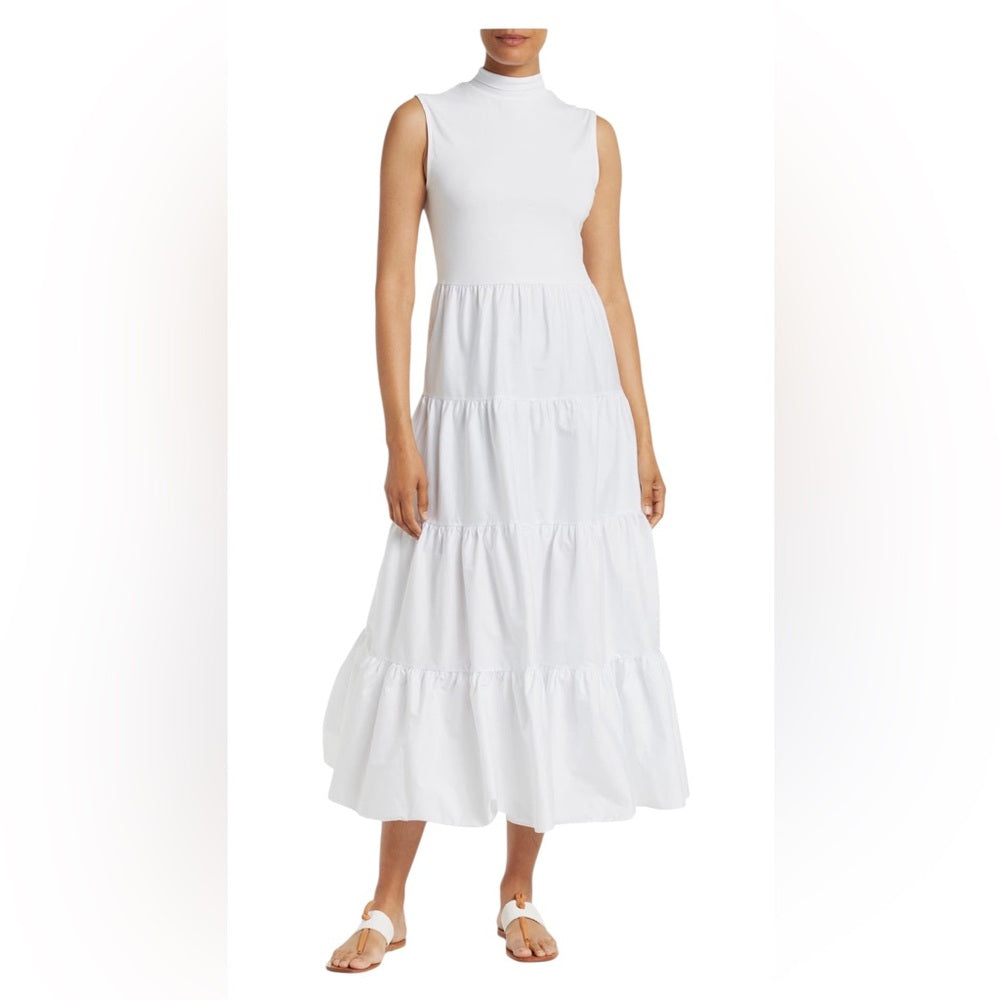 Leslie Mock Neck Sleeveless Tiered Maxi Dress
Love By Design Size Medium